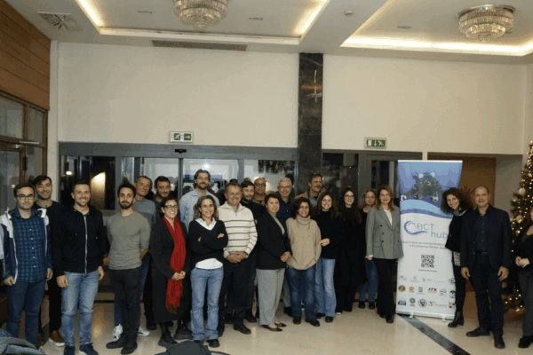 An image showing a project partners posing for a picture at the BCThubs international conference.